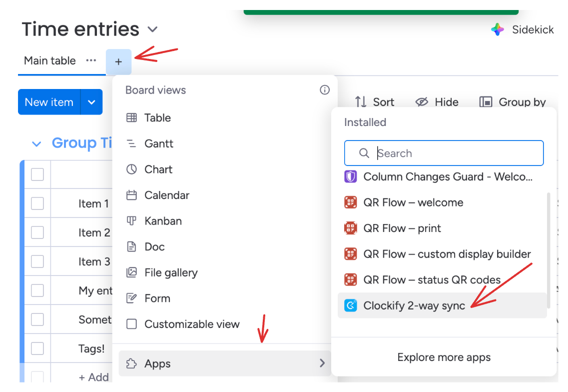 Create board view