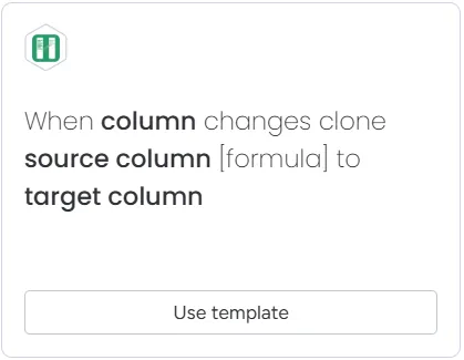 Formula column example automation